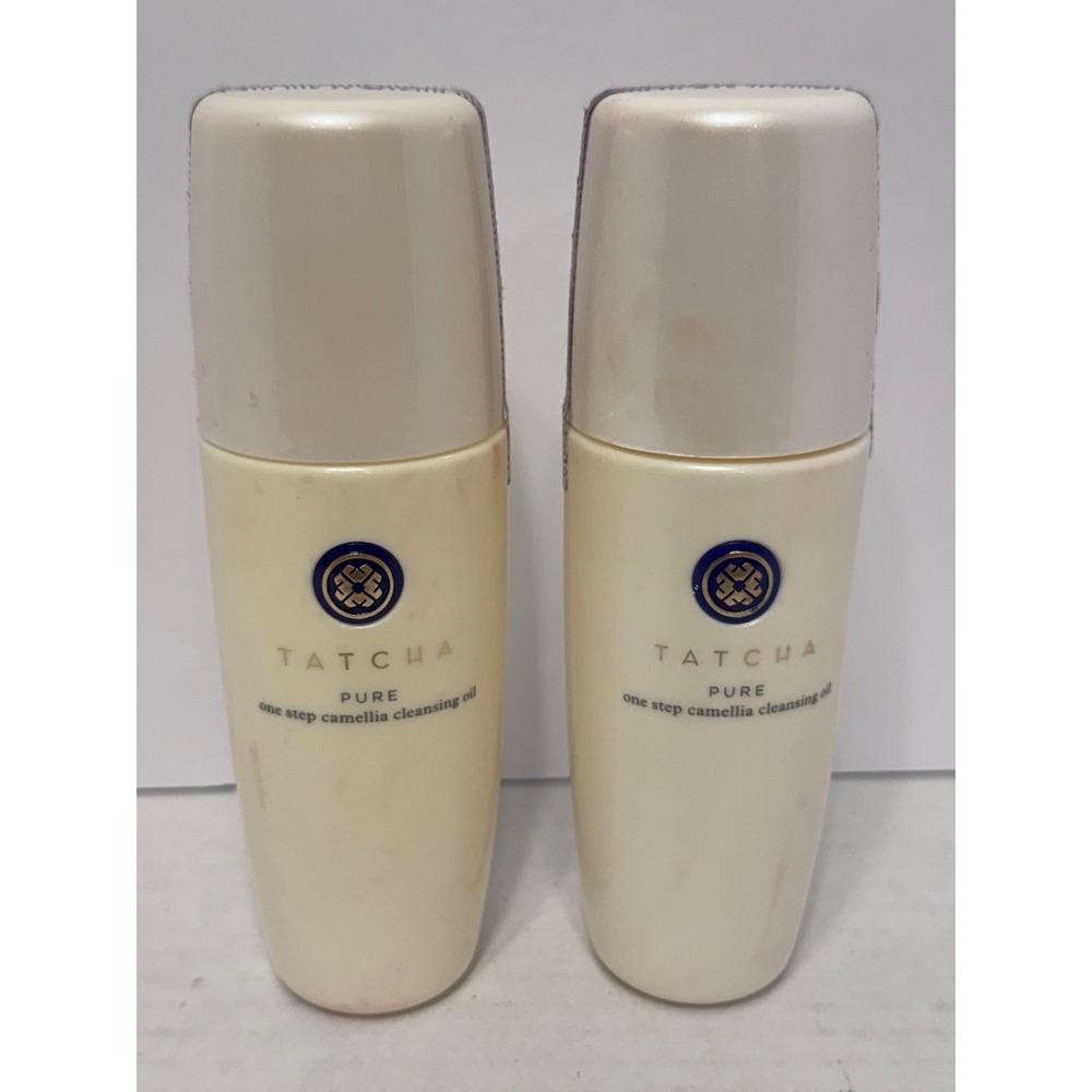 Tatcha Pure One Step Camellia Cleansing Oil 2 bottle bundle 5.1fl oz each NEW